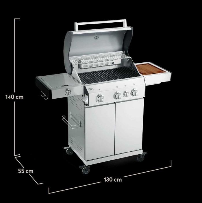 Немецкий газовый гриль газовий Burnhard Big Fred Deluxe не Weber