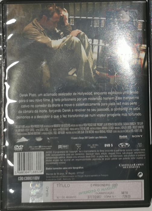 Filme "Prisioneiro" DVD