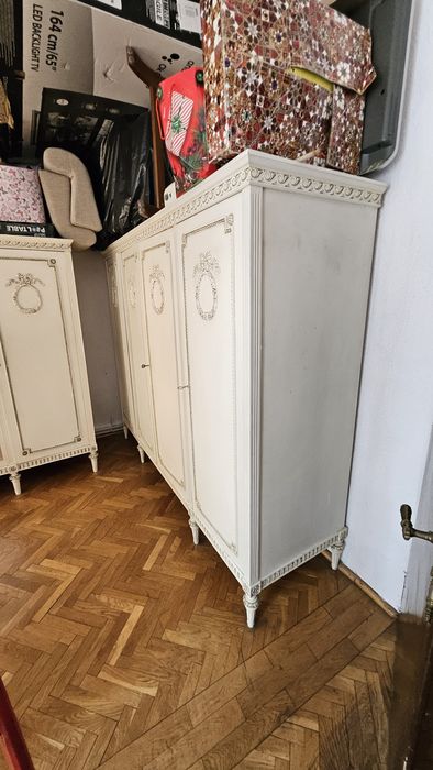 Szafa neoklasyczna  kremowa ludwik XVI prowansalskie shabby chic.