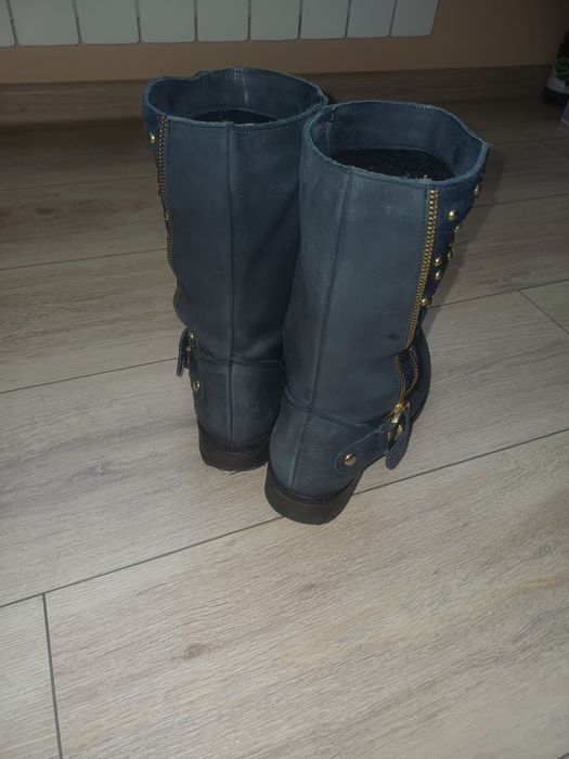 Kozaki skórzane kozaczki