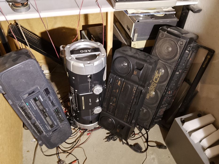 Wieża wzmacniacz dvd kolumny tuner