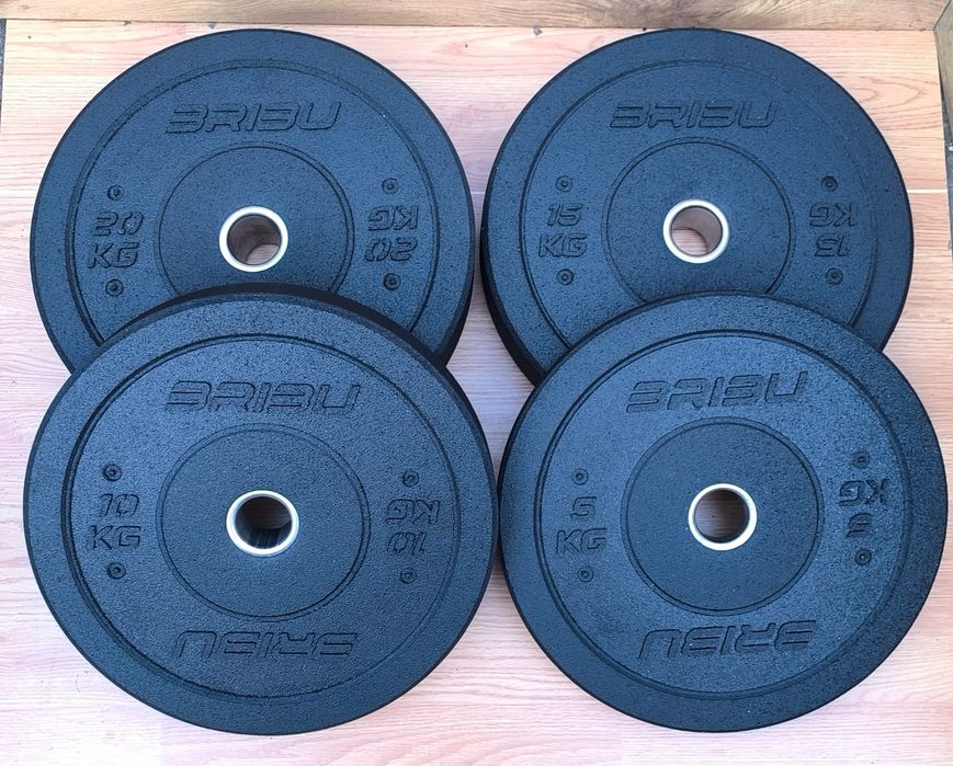 Obciążenia bumper olimpijskie zestaw 100 kg BRIBU