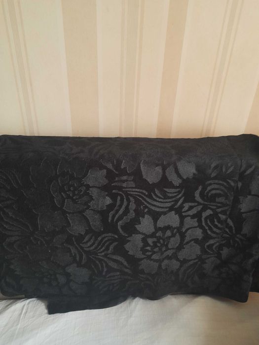 Ткань черный трикотин 5 м