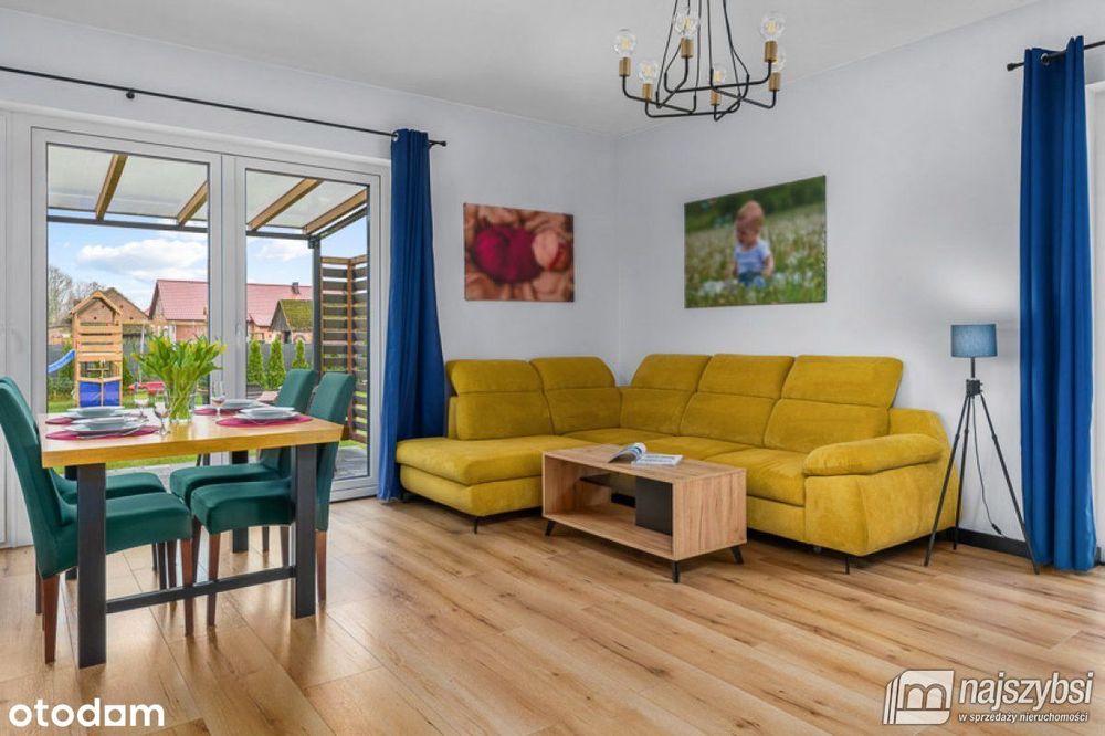 Krępsko- nowoczesny dom 108m2 z garażem, 800m2 dz.
