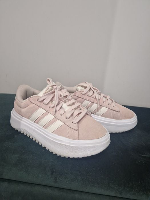 Adidas vl court bold 37 1/3  rożowe jak nowe