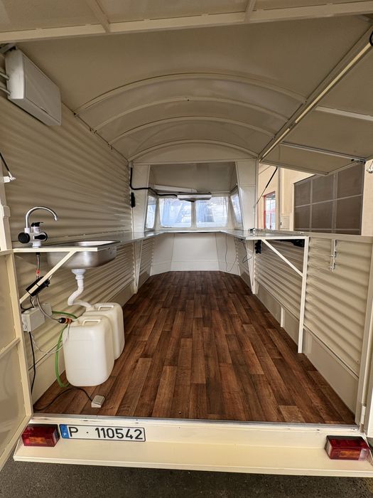 Roulote Food Truck 2026 | Atrelado Venda de Comida Ambulante | Hambúrgueres / Crepes