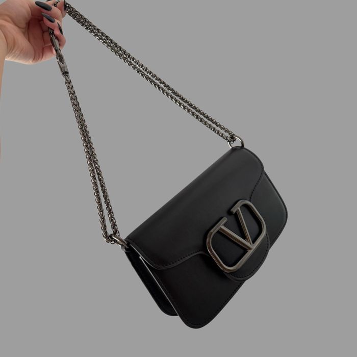 Bolsa Valentino couro preto