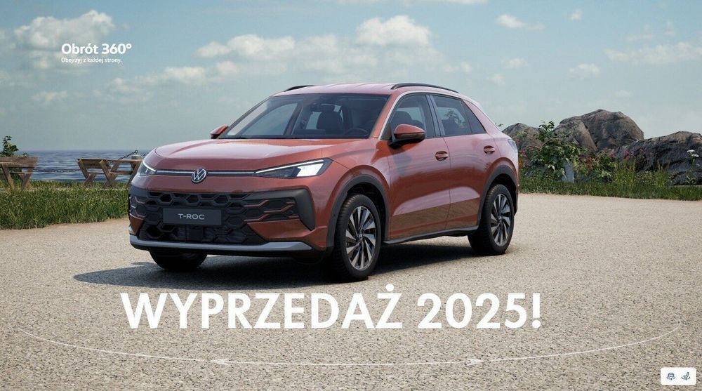Volkswagen T-Roc WYPRZEDAŻ 2025!!! Nowy Model! Odbiór grudzień!