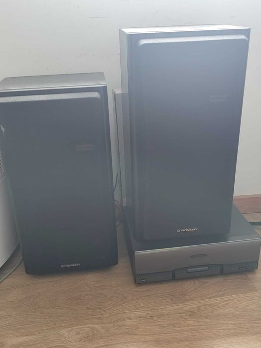 Amplificador e Colunas Pioneer M-J300