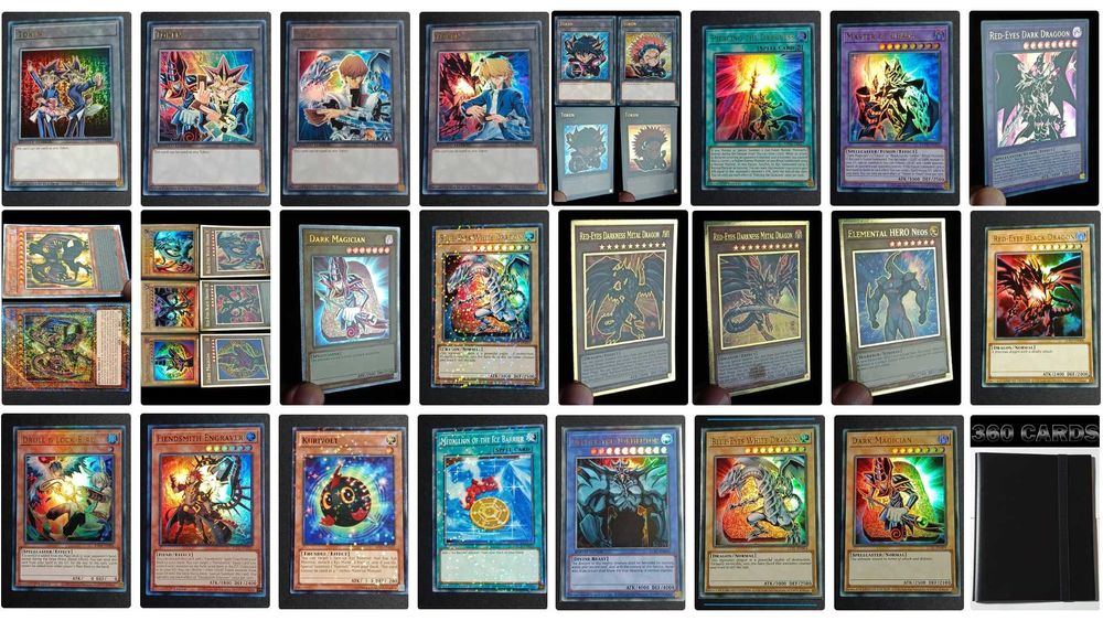 Centenas de Cartas Yu-Gi-Oh! Originais de todas as Raridades e Sets