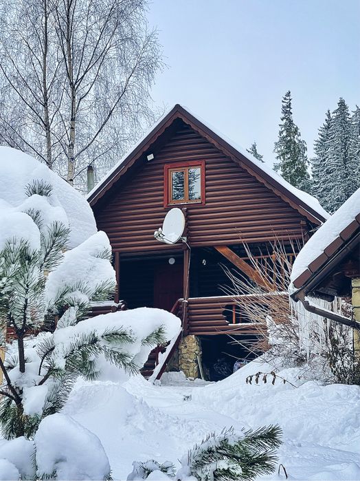 Оренда малого котеджу з лазнею 6-8 осіб біля лісу Буковель