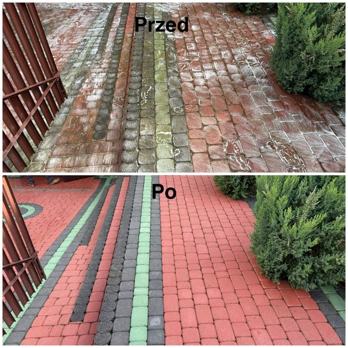 Mycie i malowanie dachów i elewacji  czyszczenie kostki brukowej