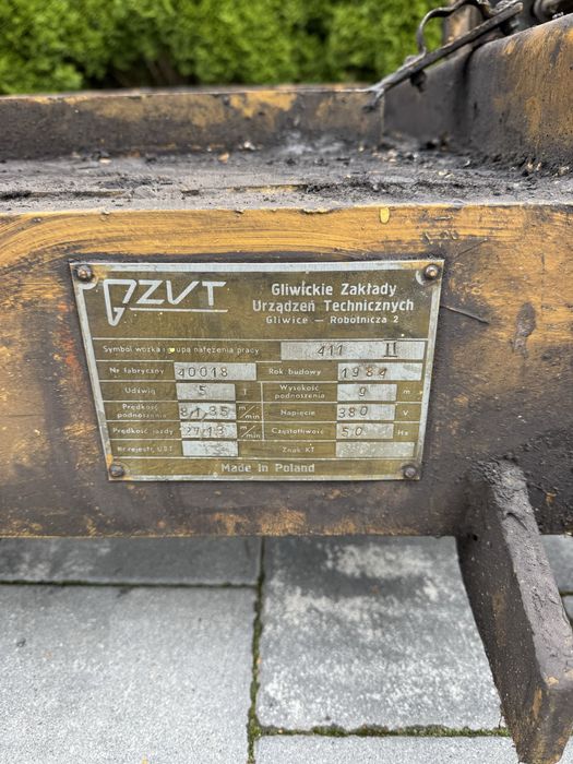 Wózek jezdny do suwnicy GZUT przekładnia reduktor Brc 506 platforma