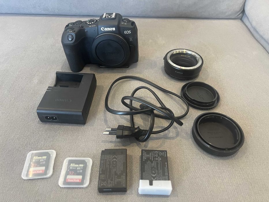 Canon EOS RP + Canon Mount Adapter EF-EOS R — Como Novo