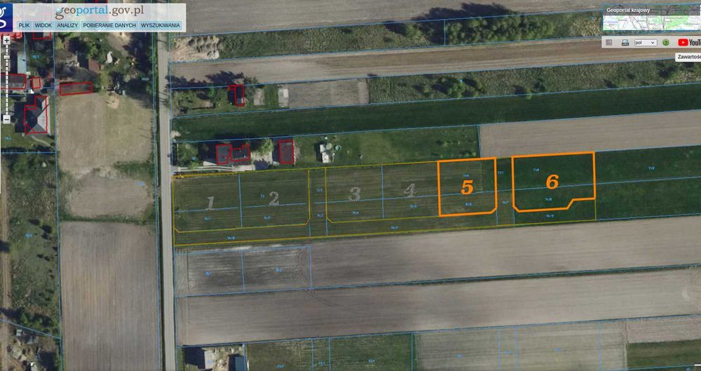 Działki budowlane (Bychlew od strony Hermanowa)