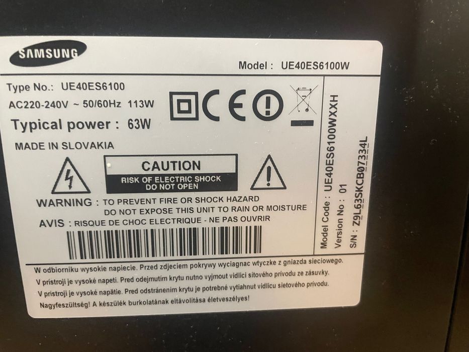 Pilot Części do Telewizor Samsung UE40ES6100 orginalny pilot
