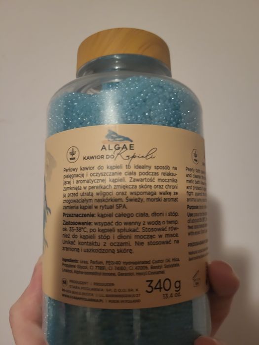 Kawior do kąpieli algae Sól do kąpieli Stara mydlarnia