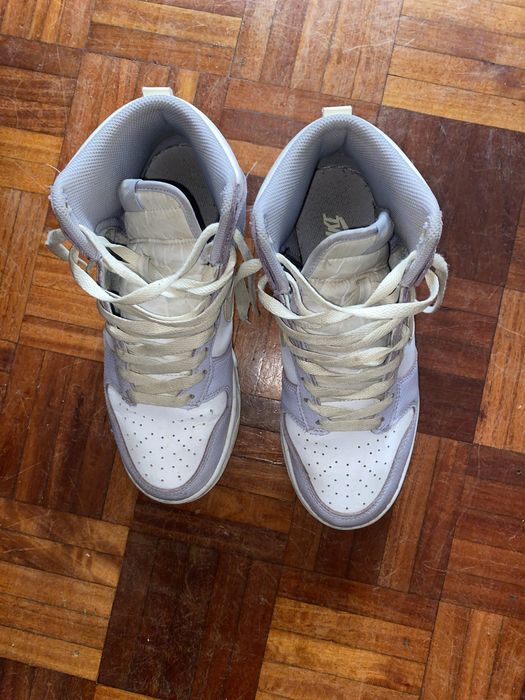Nike mid amarelo branco e roxo