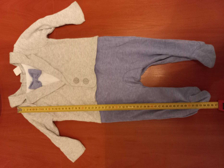 Elegancki pajacyk dla chłopca 68 chrzest święta coolclub