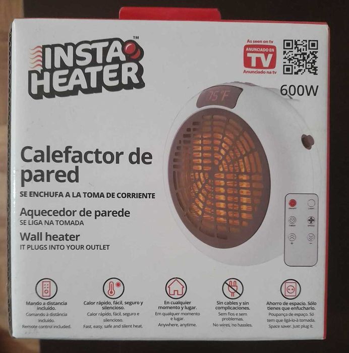 Aquecedor de parede Insta Heater + Comando - Selado