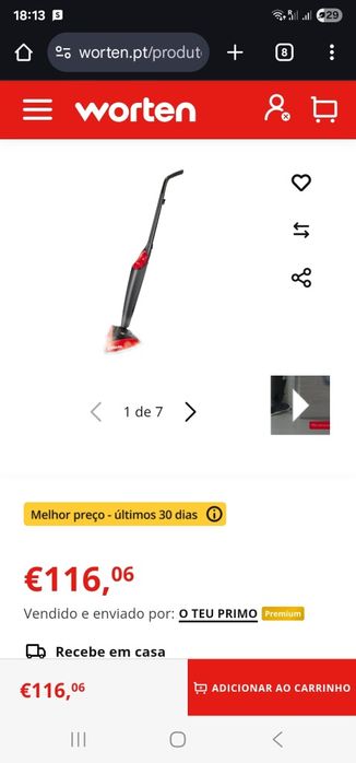 Mota a vapor Vileda