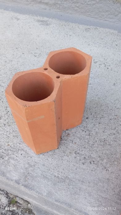 Garrafeira blocos duplos barro