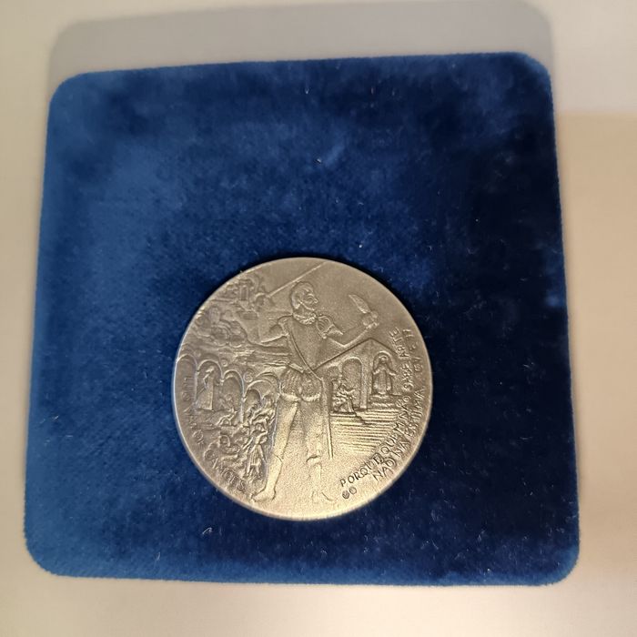 Medalha em Prata Camões / Os Lusíadas – Coleções Philae (Com Estojo)