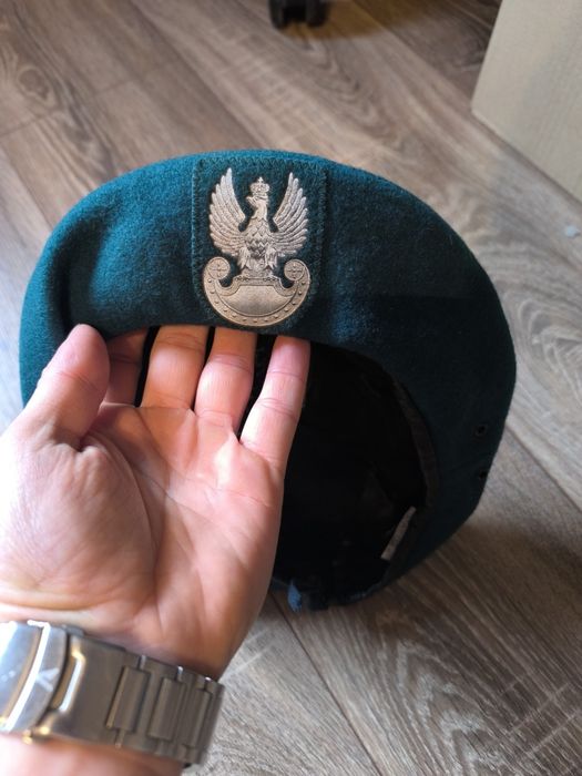 Beret zielona nowy MON