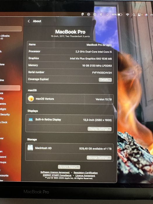 MacBook 13” i5 2017