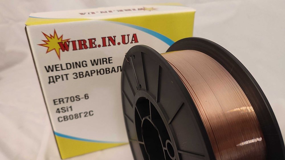 Проволока сварочная Дріт зварювальний G4Si1 ER70S-6 Св-08Г2С 0,8-5,0мм