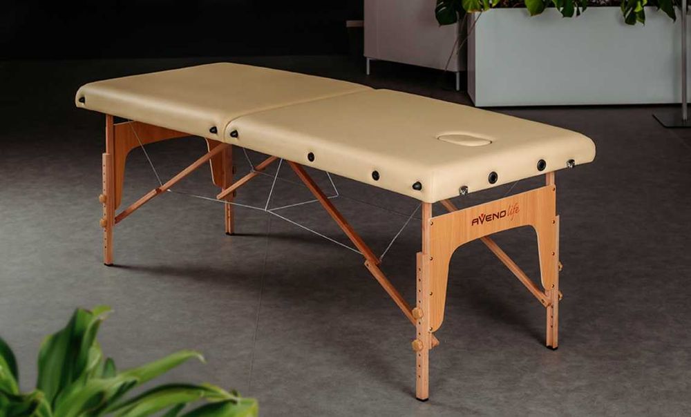 Стіл масажний Sofia 70 см - бежевий AVENO LIFE / стіл для массажа