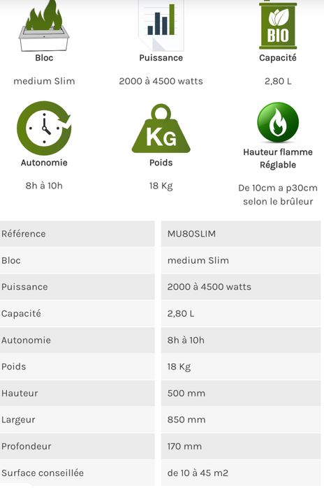 Lareira Etanol da Direct Cheminée
