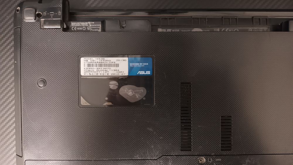 Ноутбук Asus k53s i3 gt 520