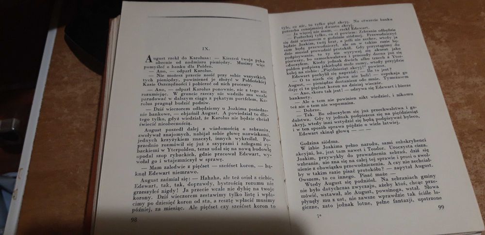 August  Powsinoga -K.  Hamsun- P-ń 1931, oryg. opr. Bibl. L. Nobla