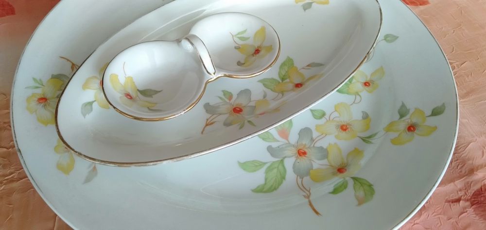 Patery ,talerz duży ,przyprawnik , porcelana
