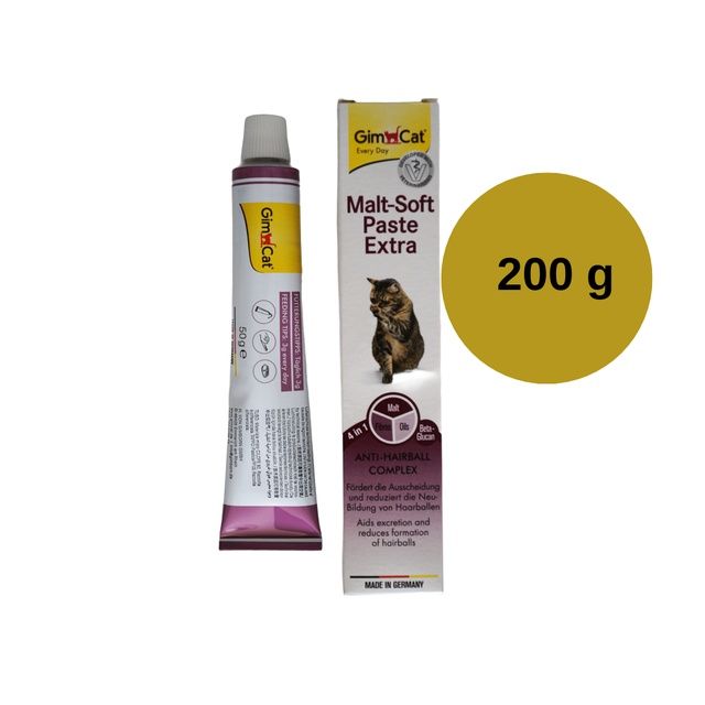 200гр Gimcat malt-soft extra паста вітаміна для виведення шерсті з шлу