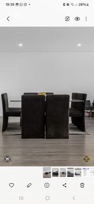 Excelente oportunidade! Vendo Mesa sala de jantar em vidro + 8 cadeira