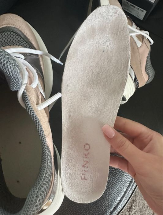 Sneakersy buty pinko rubino 37 szare różowe