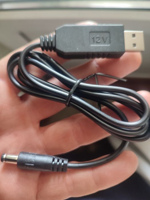 Кабель шнурок USB Power Boost  DC 5V-12V  від  повербанка до роутера