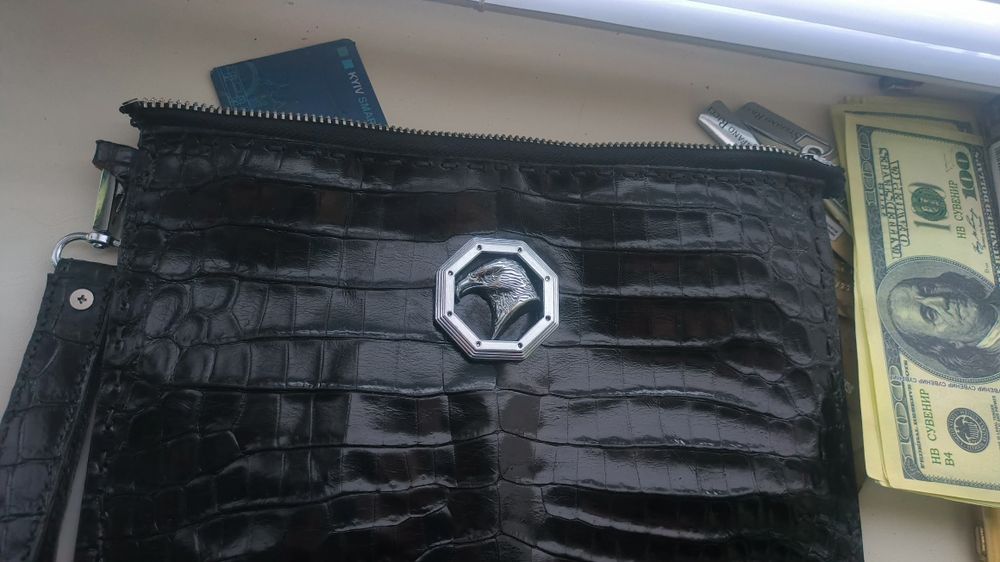 Клатч крокодил шкура