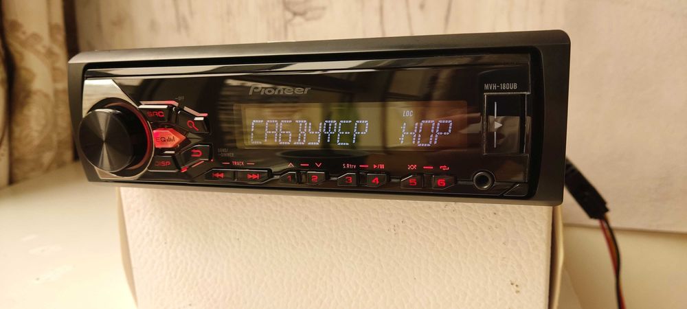 Pioneer MVH-180UB c bluetooth MOSFET 4х50 магнитола - оригинал!