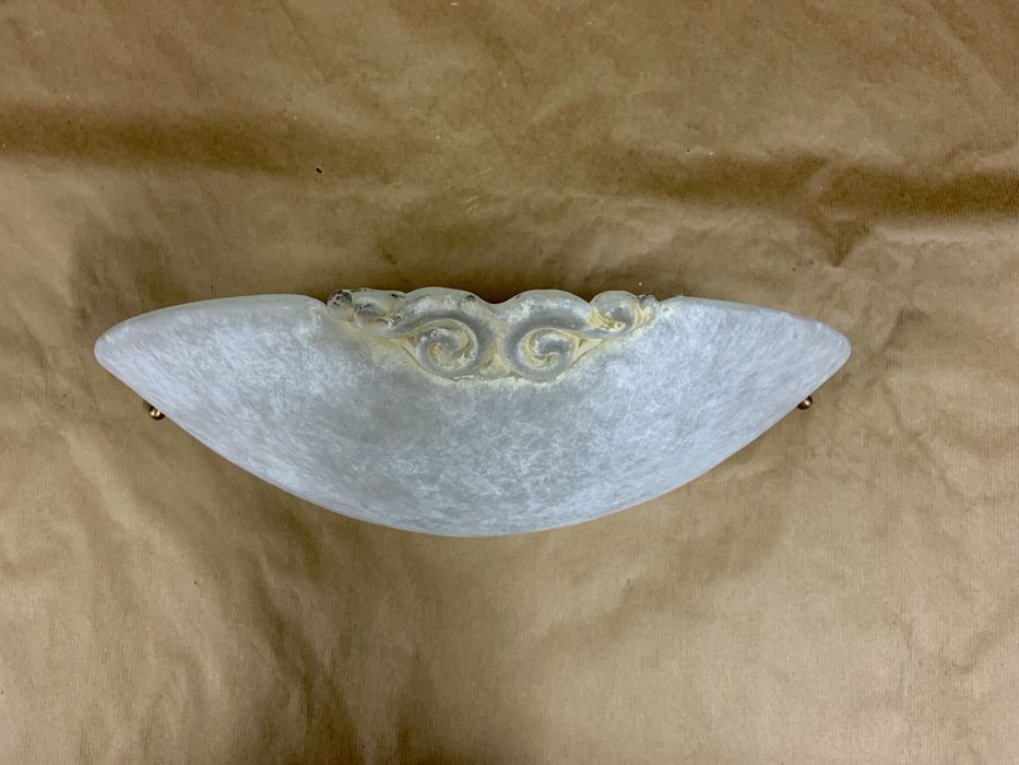 Włoski kinkiet łazienkowy PREARO – szklany, półkulisty – Serie 2000