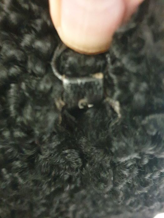 Futro karakuły proste czarne