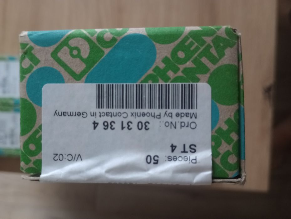 Złączka przelotowa ST 4 szara 50 sztuk