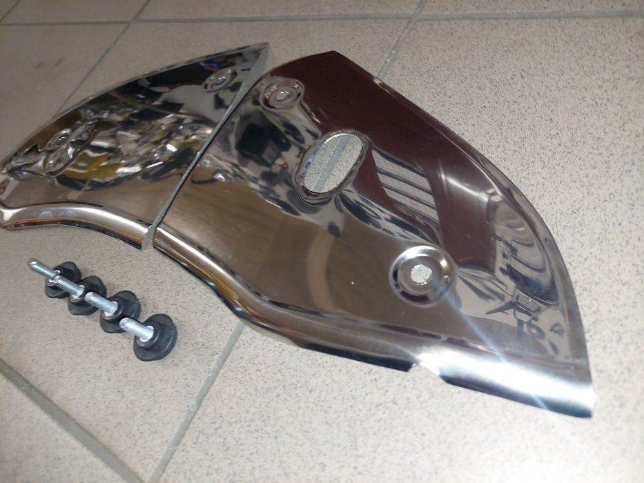 NOWOŚĆ! Oslony boczne boczki rama romet komar sport sztywniak chrom!