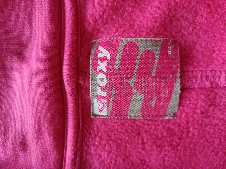 Bluza bawełniana Roxy, ciepła z zamkiem