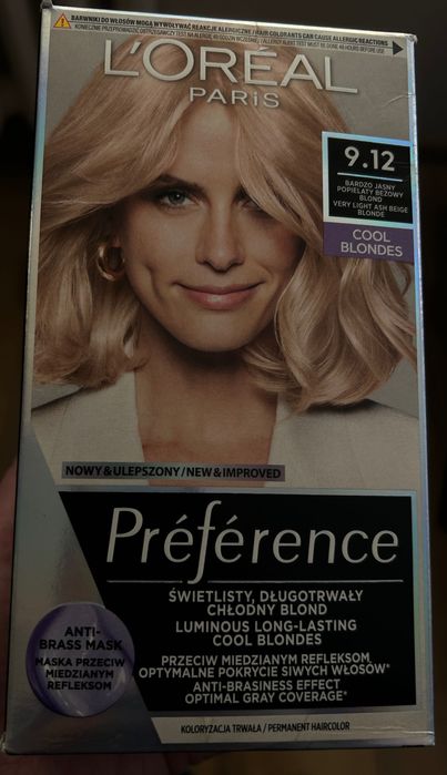 Farba do włosów popielaty blond