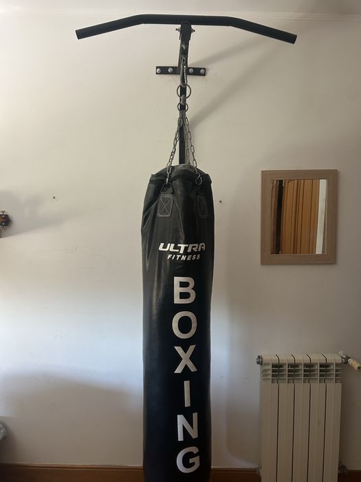 Saco de boxe + Suporte elevações
