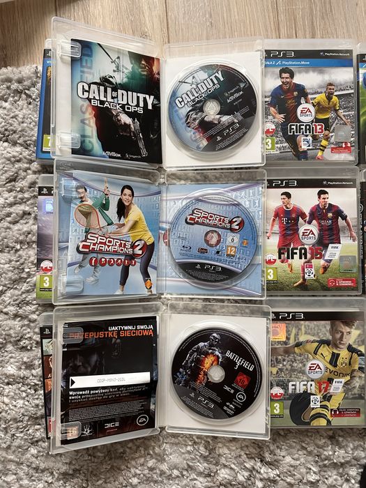 Zestaw gier PS3 + 3 pady