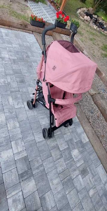 Wózek spacerowy Ezzo Eurocart parasolka różowy dla dziewczynki lekki